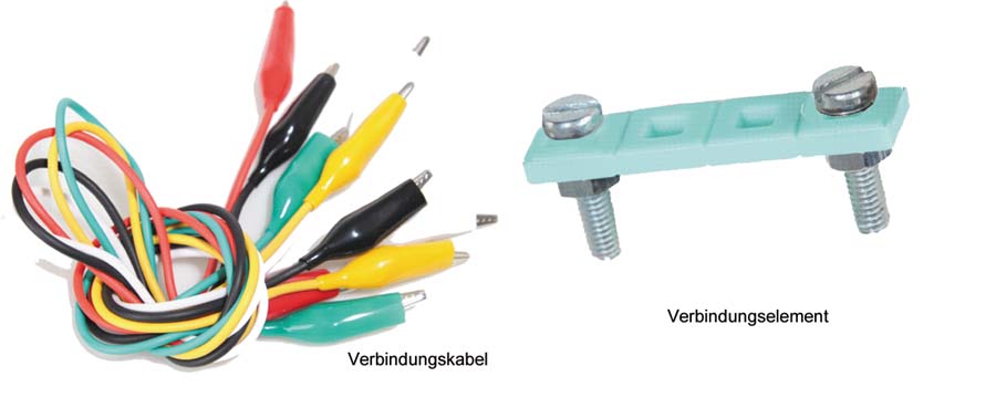 Einzelteile zu den Elektrobaukästen