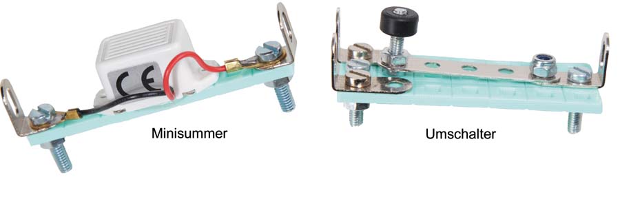 Einzelteile zu den Elektrobaukästen