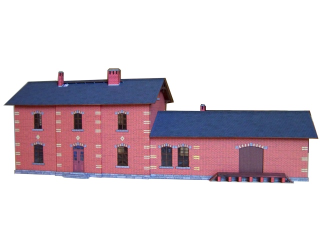 02-12-07-0-H0 - Bahnhof Bertsdorf - Empfangsgebäude