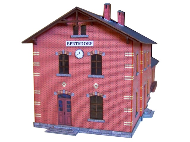 02-12-07-0-H0 - Bahnhof Bertsdorf - Empfangsgebäude
