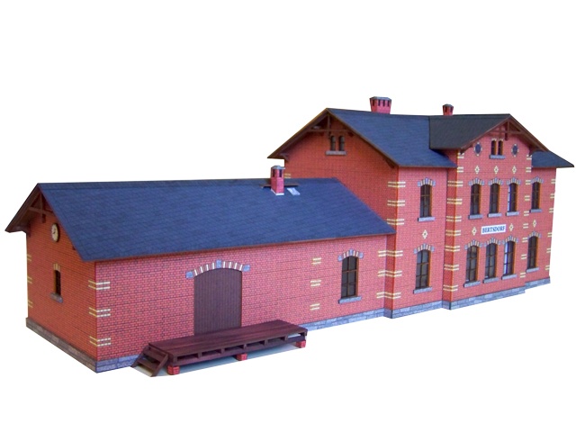 02-12-07-0-H0 - Bahnhof Bertsdorf - Empfangsgebäude