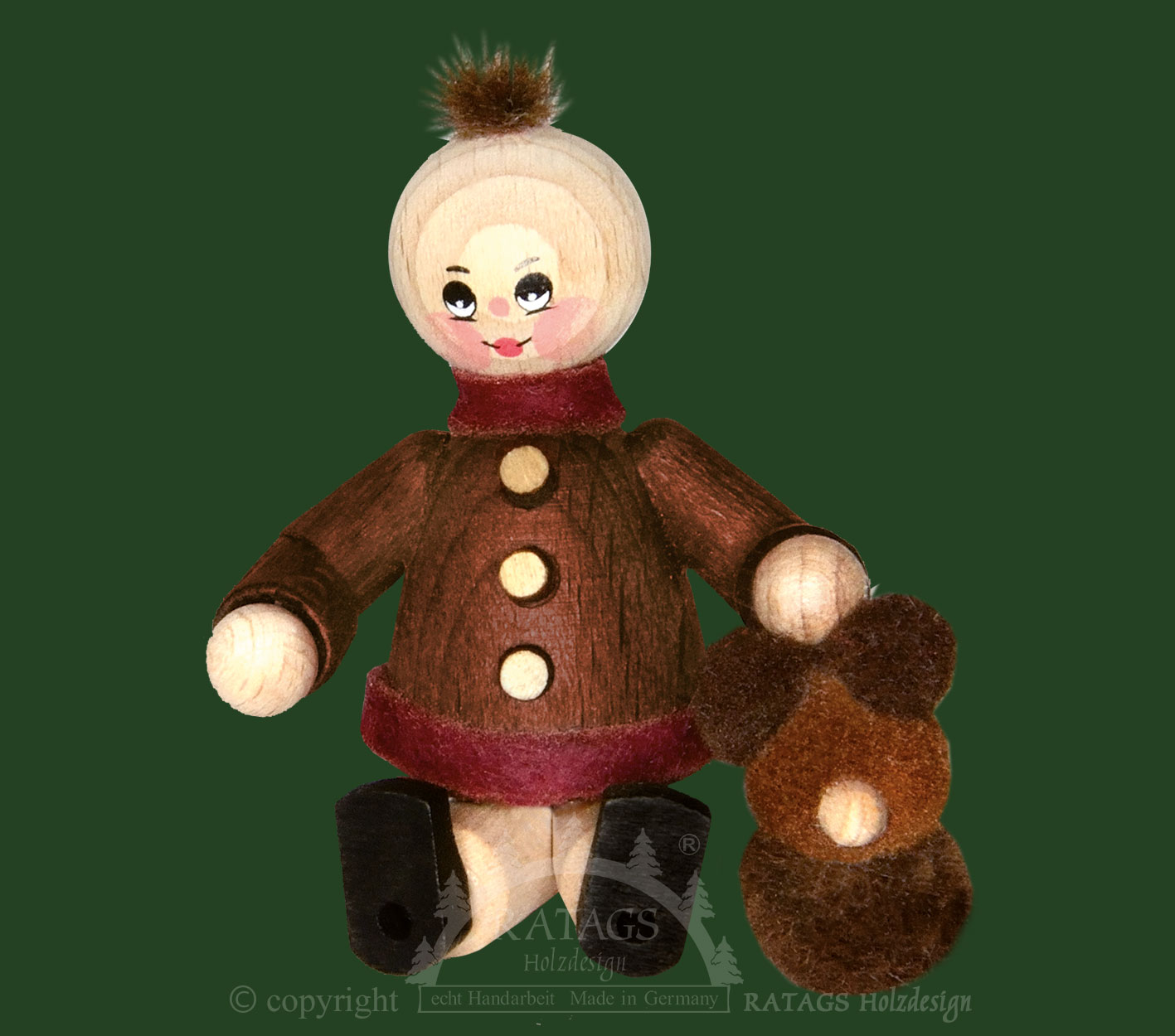 Sammler-Püppchen, Kind mit Teddy