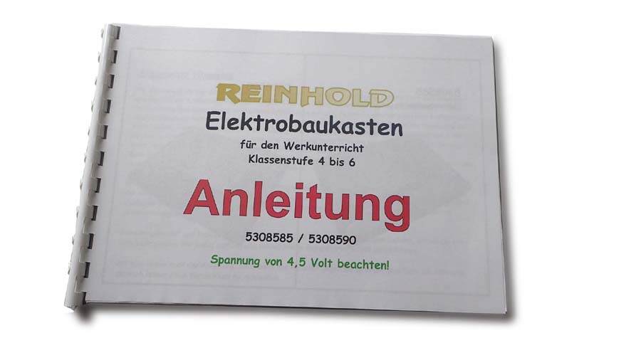 Elektrobaukasten Schaltung und Versuche mit Netzteil