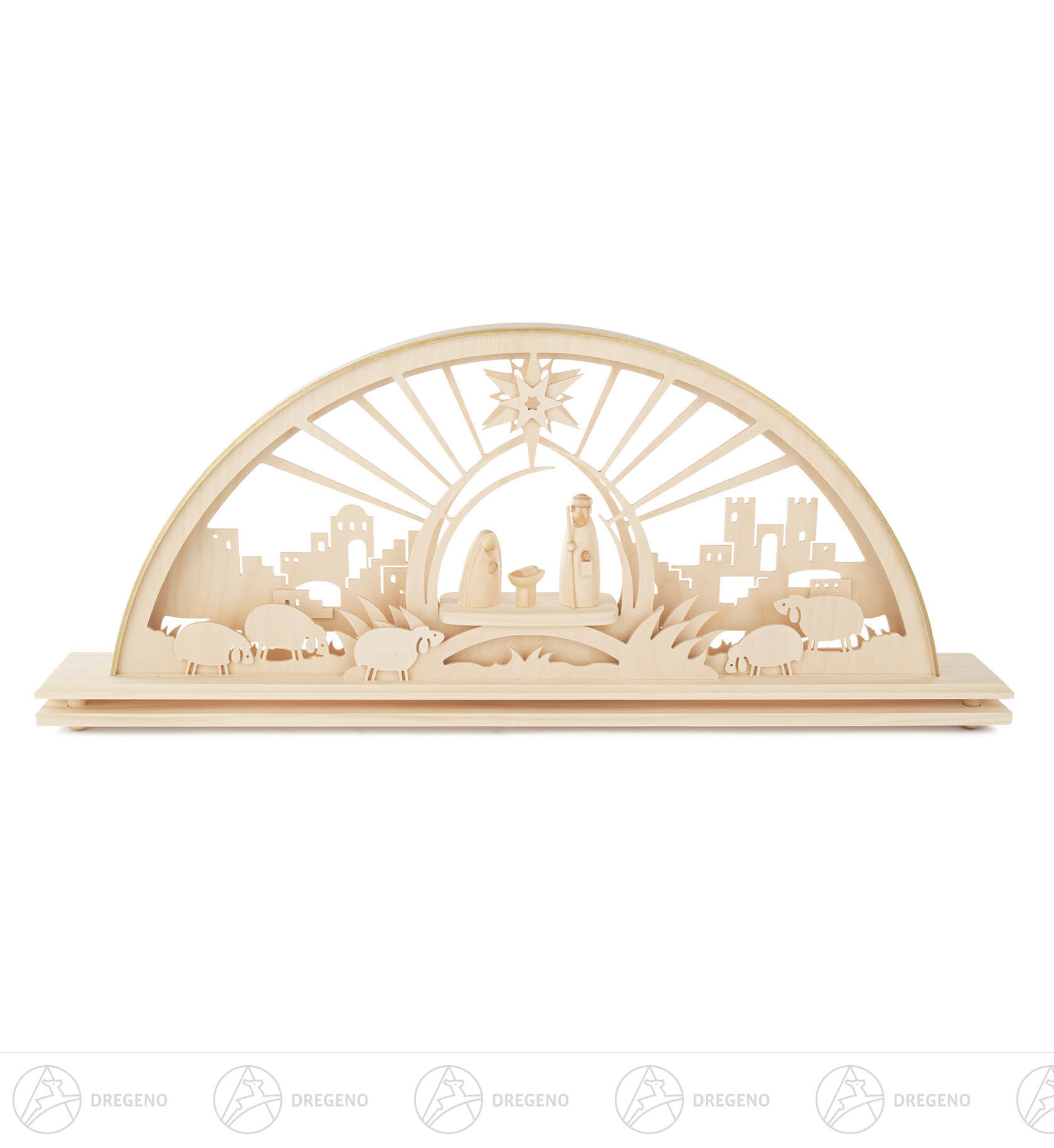 Schwibbogen Christi-Geburt elektrisch beleuchtet LED 23x55cm