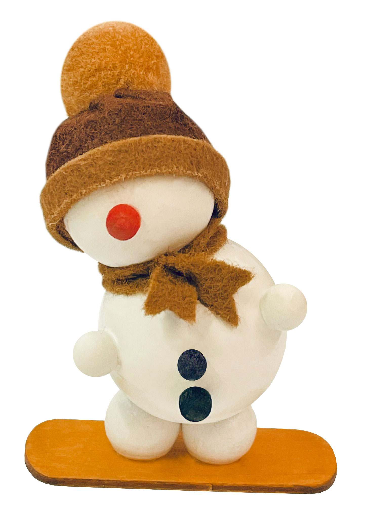 Schneemann weiß, Snowboard 6 cm