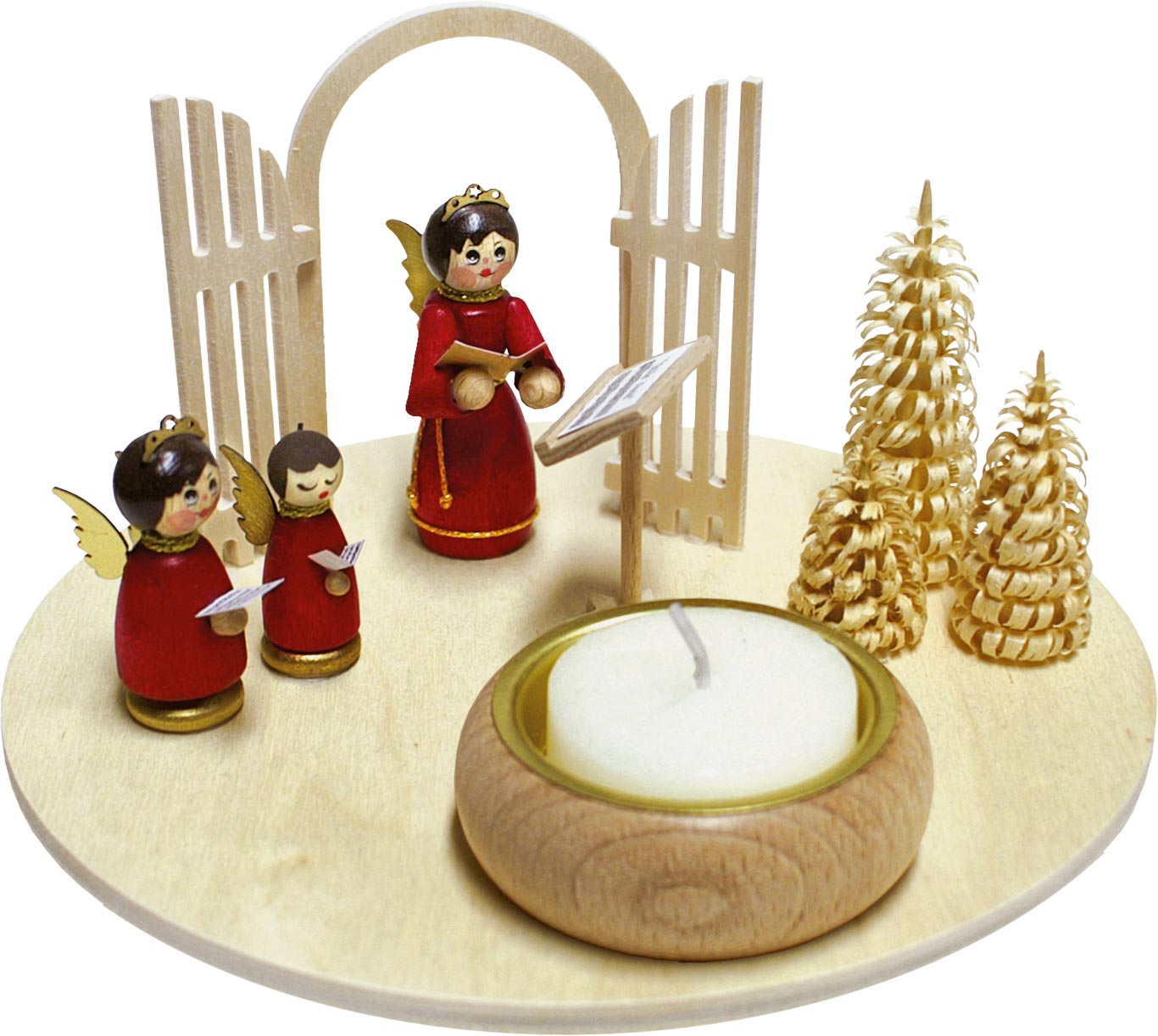 Lichterteller, 3 Engel, Himmelstor