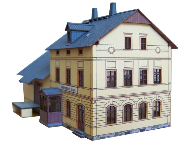 02-01-1-TT - Bahnhof Walthersdorf - Hauptgebäude