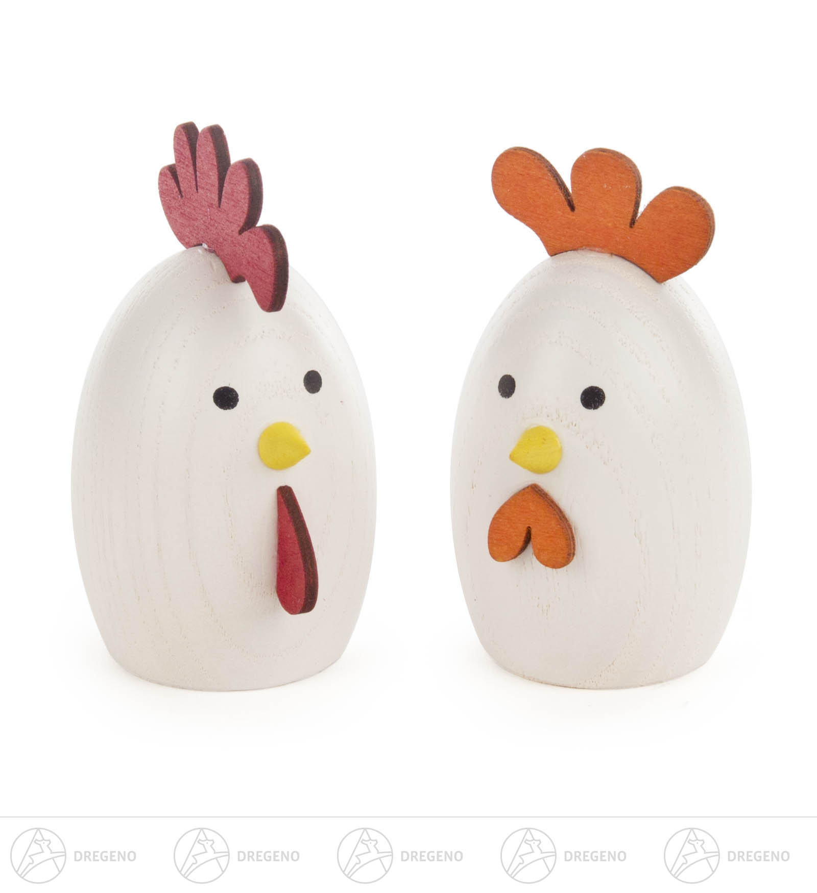 Hahn und Henne, farbig 6cm