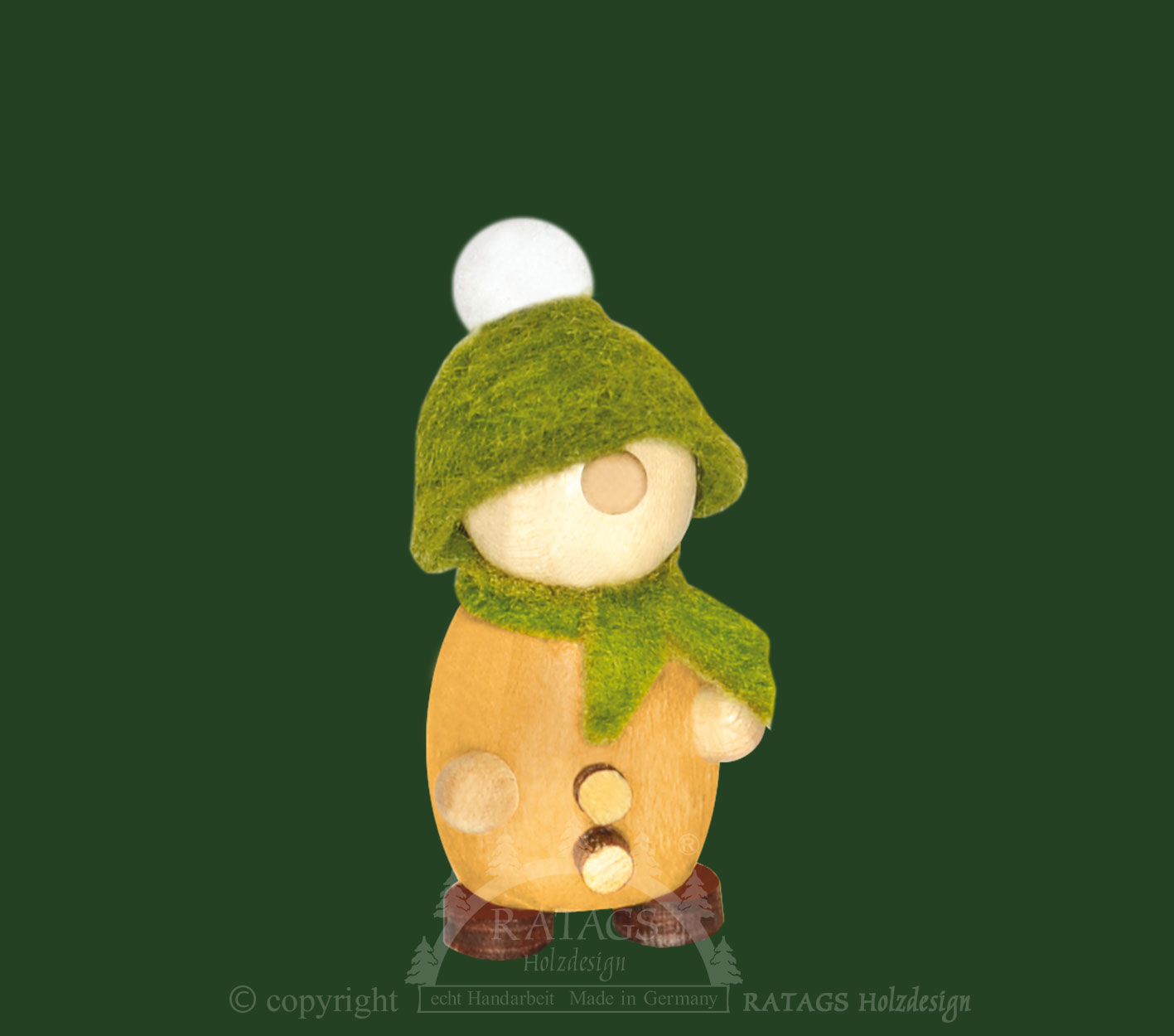 Mini-Molli mit Bommelmütze und Schal, oc