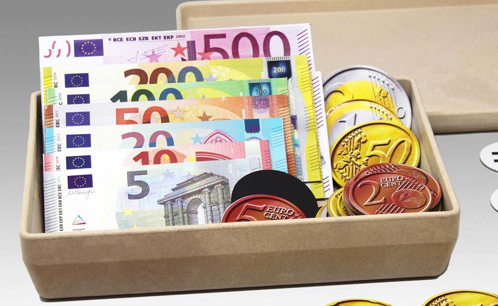 Euro Rechengeld für die Tafel