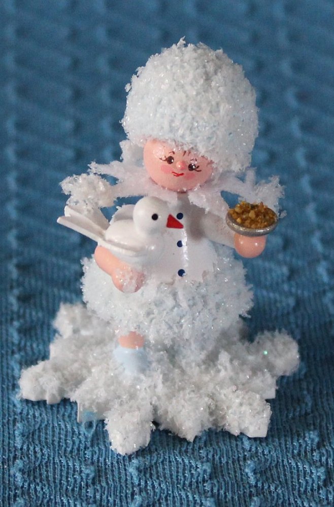 Schneeflöckchen mit Taube - vorrätig 1 Stück