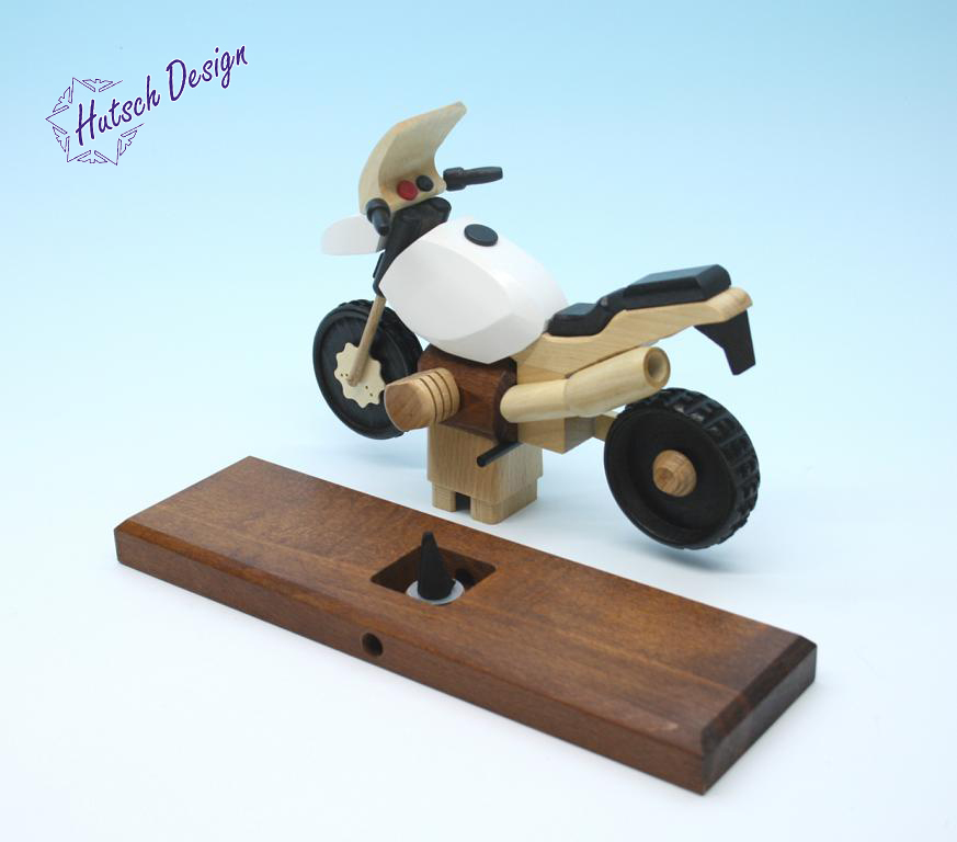 Raeuchermotorrad  Boxer GS weiß  27 x8 x 16cm