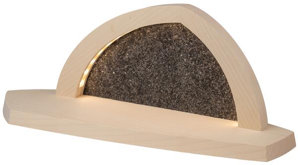Gesteinsbogen 15x37x13cm natur LED beleuchtet ohne Bestückung