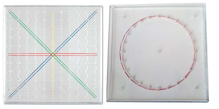 Geobrett - transparent - 5x5 Stifte