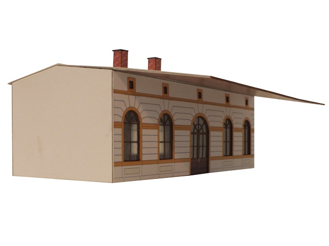03-09-3-TT - Sächs.Einheitsbau  Mittelteil - 5 Fensterachsen