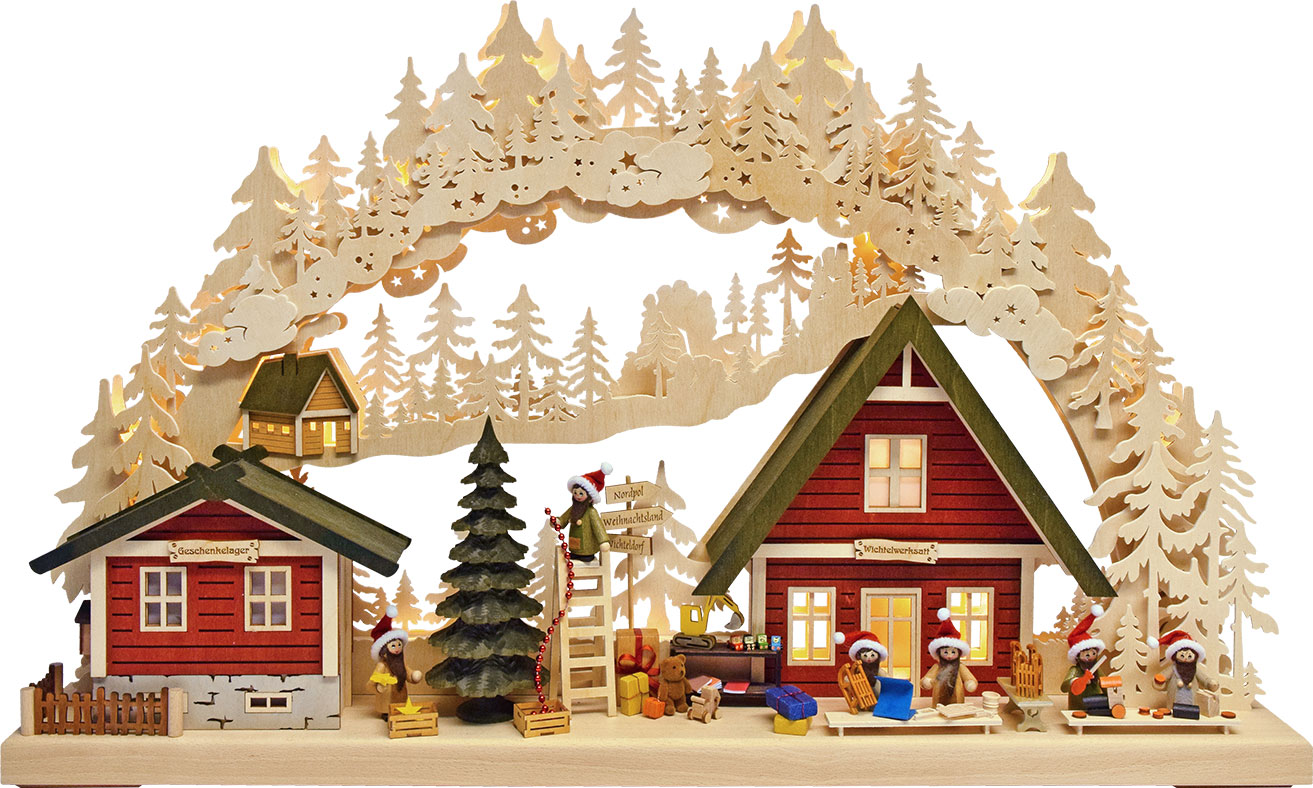 3D-Schwibbogen gr., Weihnachtswerkstatt