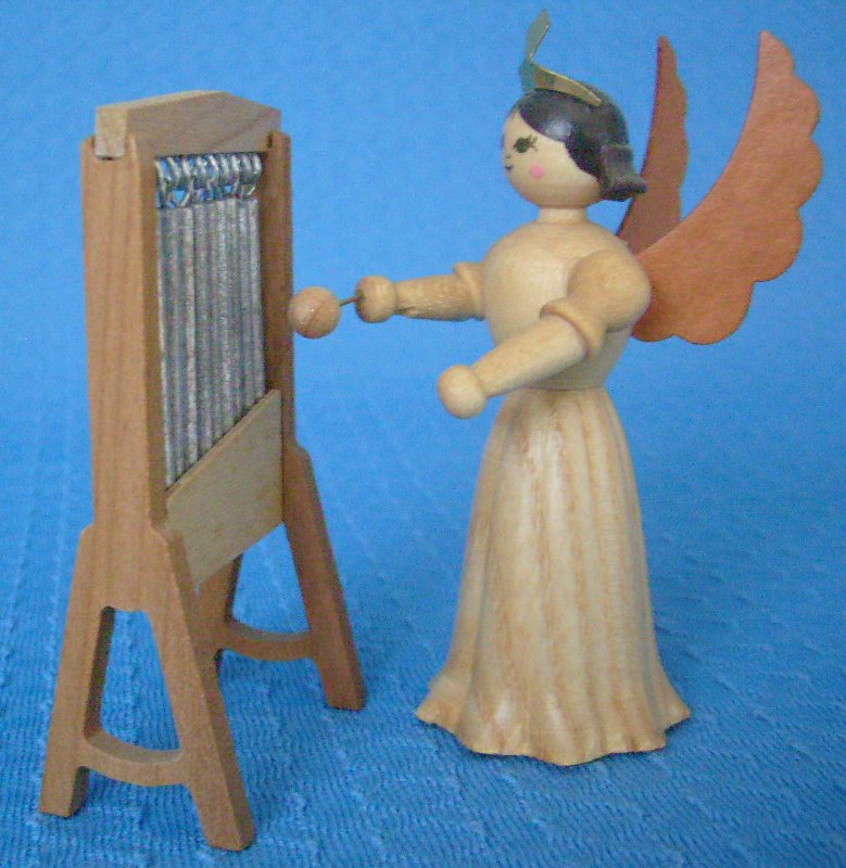 Glockenspiel mit Engel - vorrätig 1 Stück