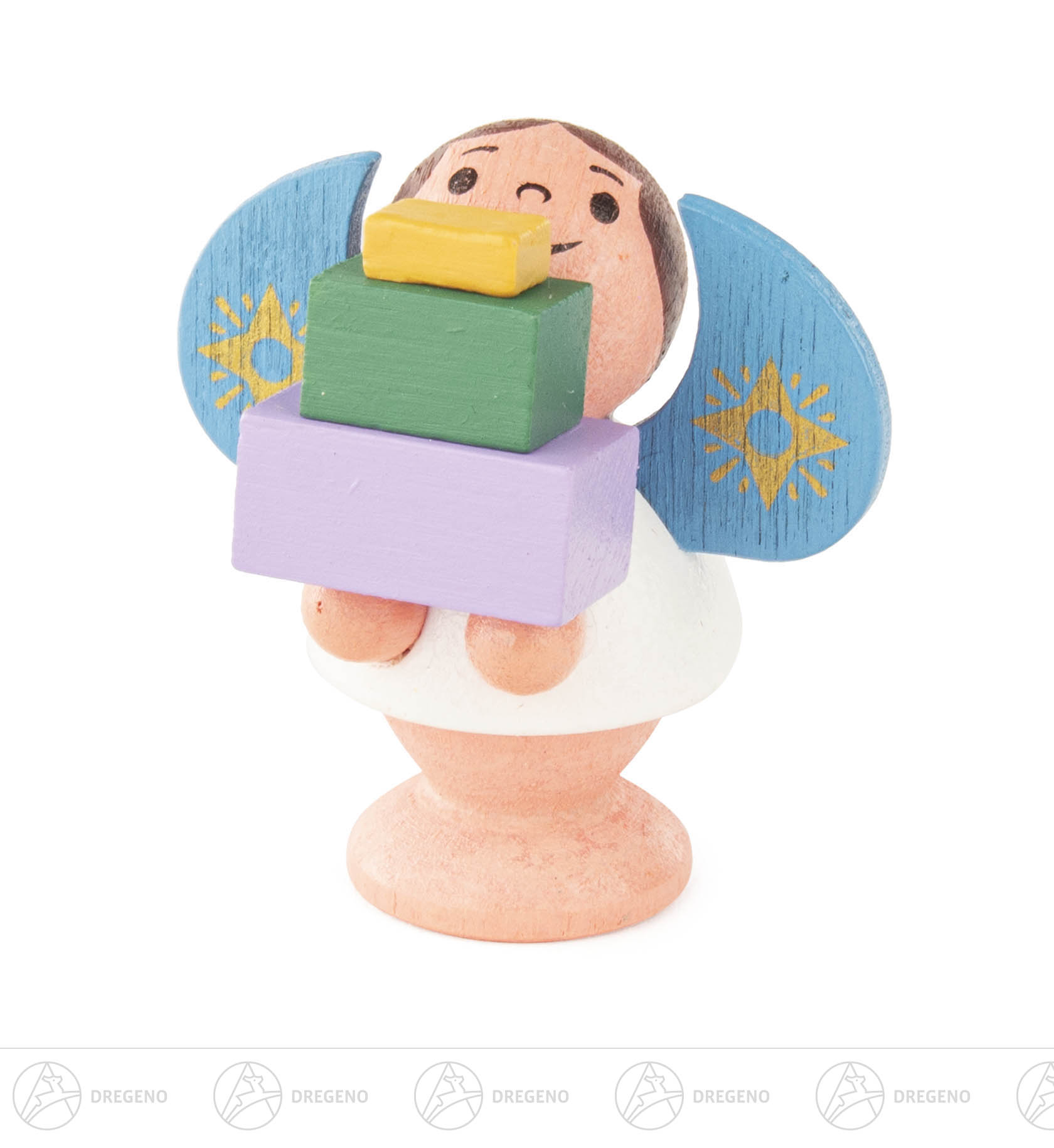 Engel mit Geschenken, bunt 5cm