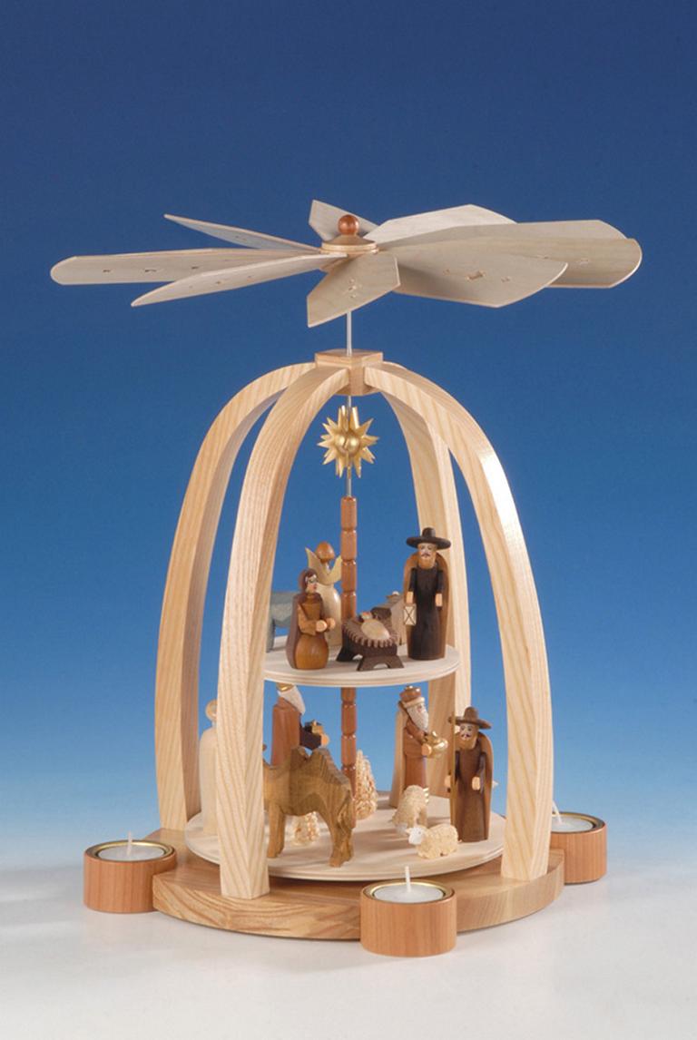 Teelichtpyramide  2-stöckig