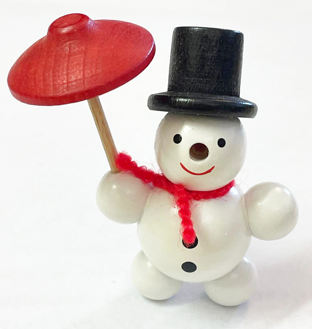 Schneemann mit Schirm