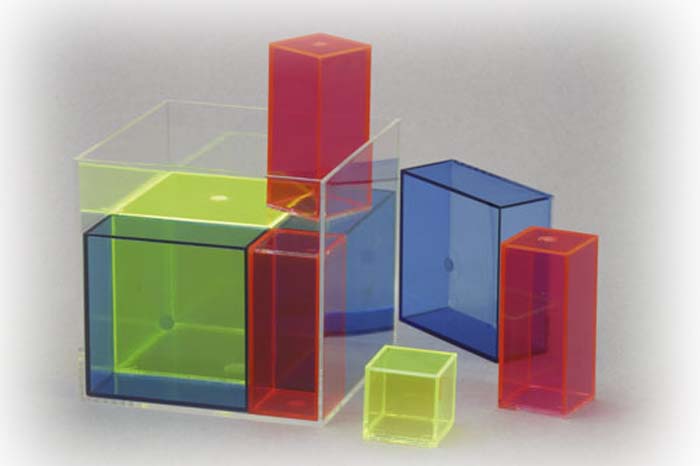 Würfel zur Demonstration der Formel (a+b)³