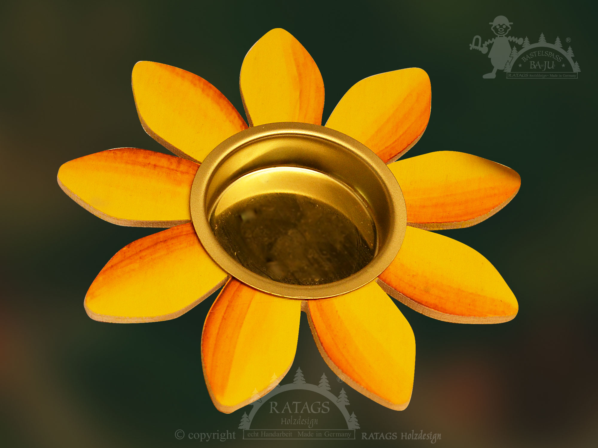 Teelichthalter-Blume, zum Basteln