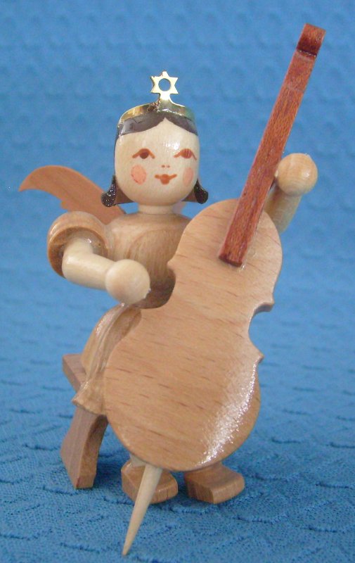 Engel sitzend mit Violoncello