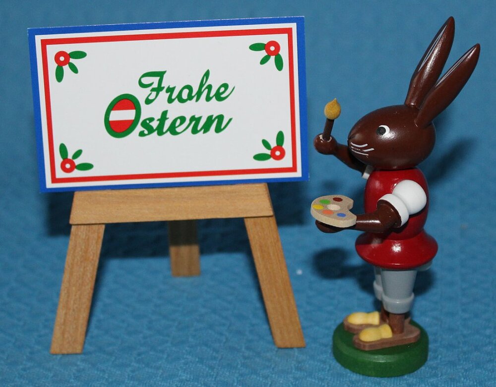 Hase mit Staffelei - noch 1 Stück vorrätig