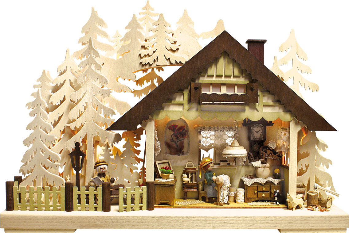 3D-Schwibbogen klein, Klöppelstube