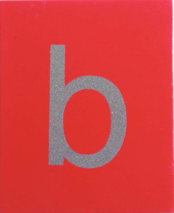 Sandpapier Buchstaben