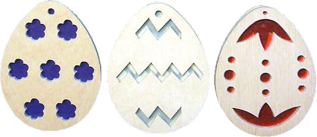 Baumbehang zum Basteln, 3er Set, Eier, zum Gestalten