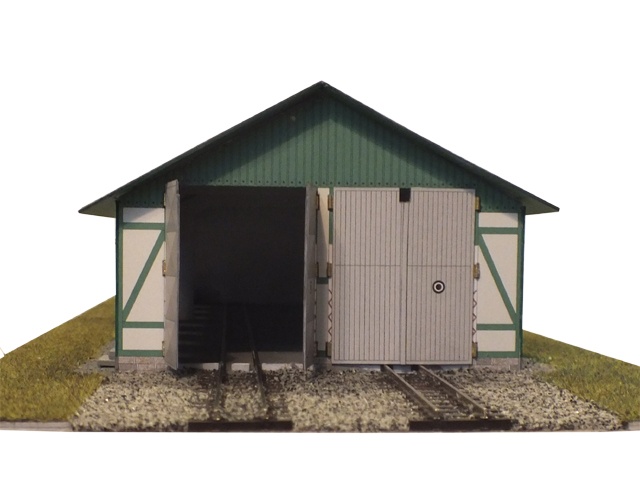 111-10-4 - Bahnhof Laubenbachmühle - Lokschuppen