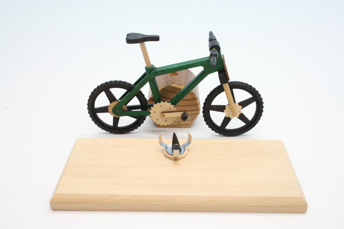 Raeucherfahrrad gruen EBM  Edition  22 x9 x 14 cm
