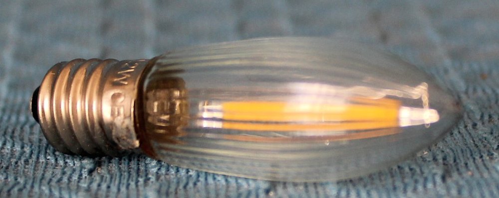 LED - Spitzkerzen für Schwibbögen mit 5 Kerzen - noch 15 Stück