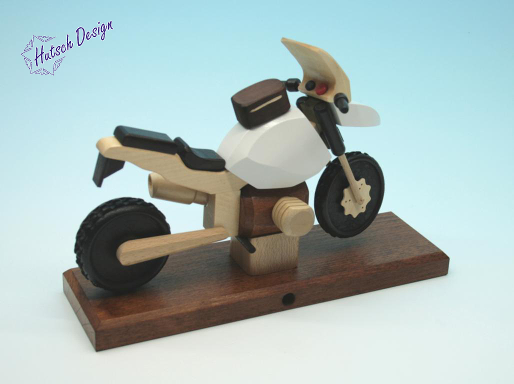 Raeuchermotorrad  Boxer GS weiß  27 x8 x 16cm