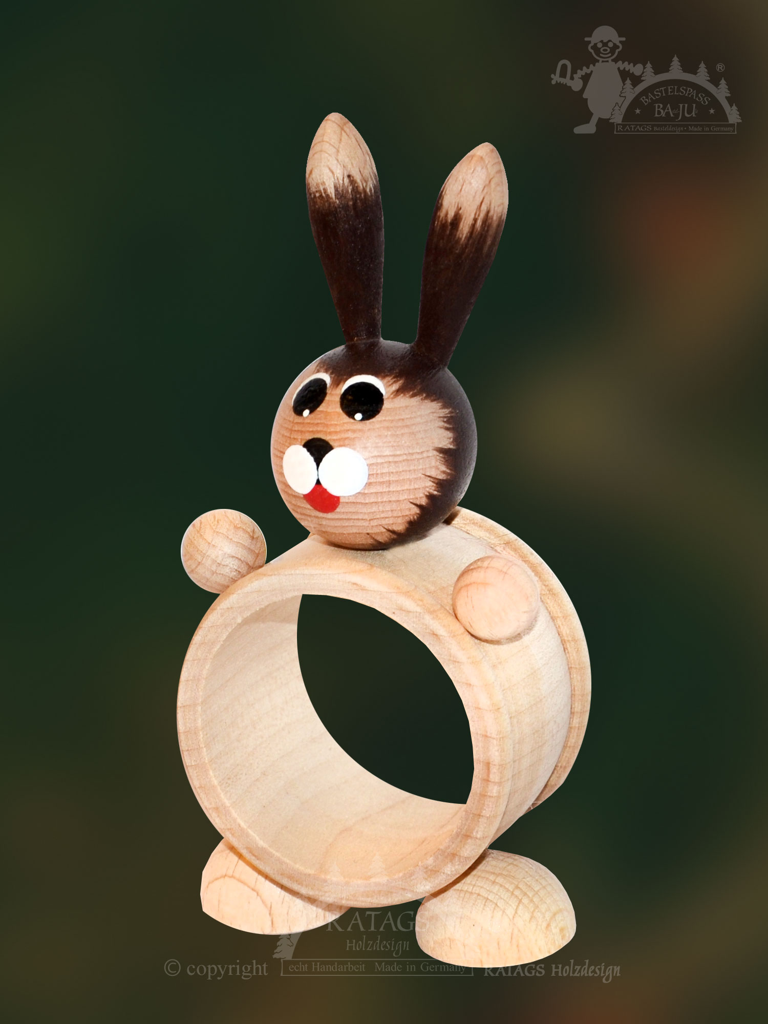 Bastelspass, Serviettenring, Hase