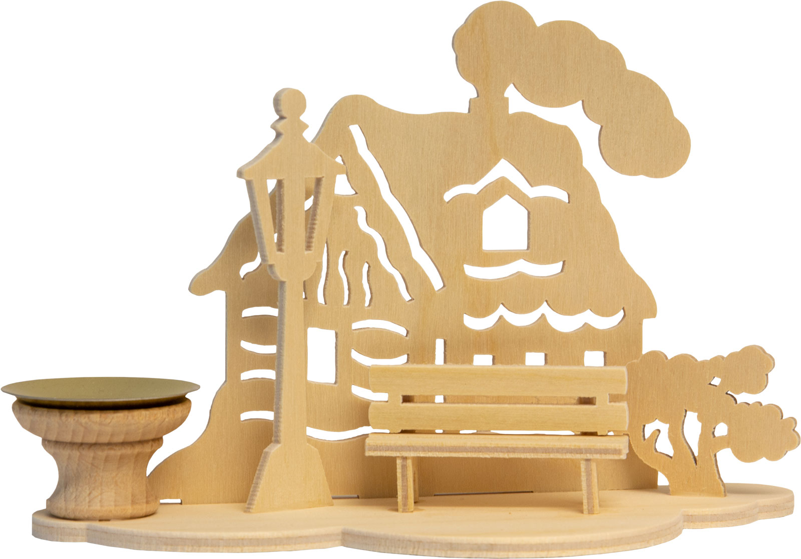 Tischschmuck zum Basteln, Wolke Haus