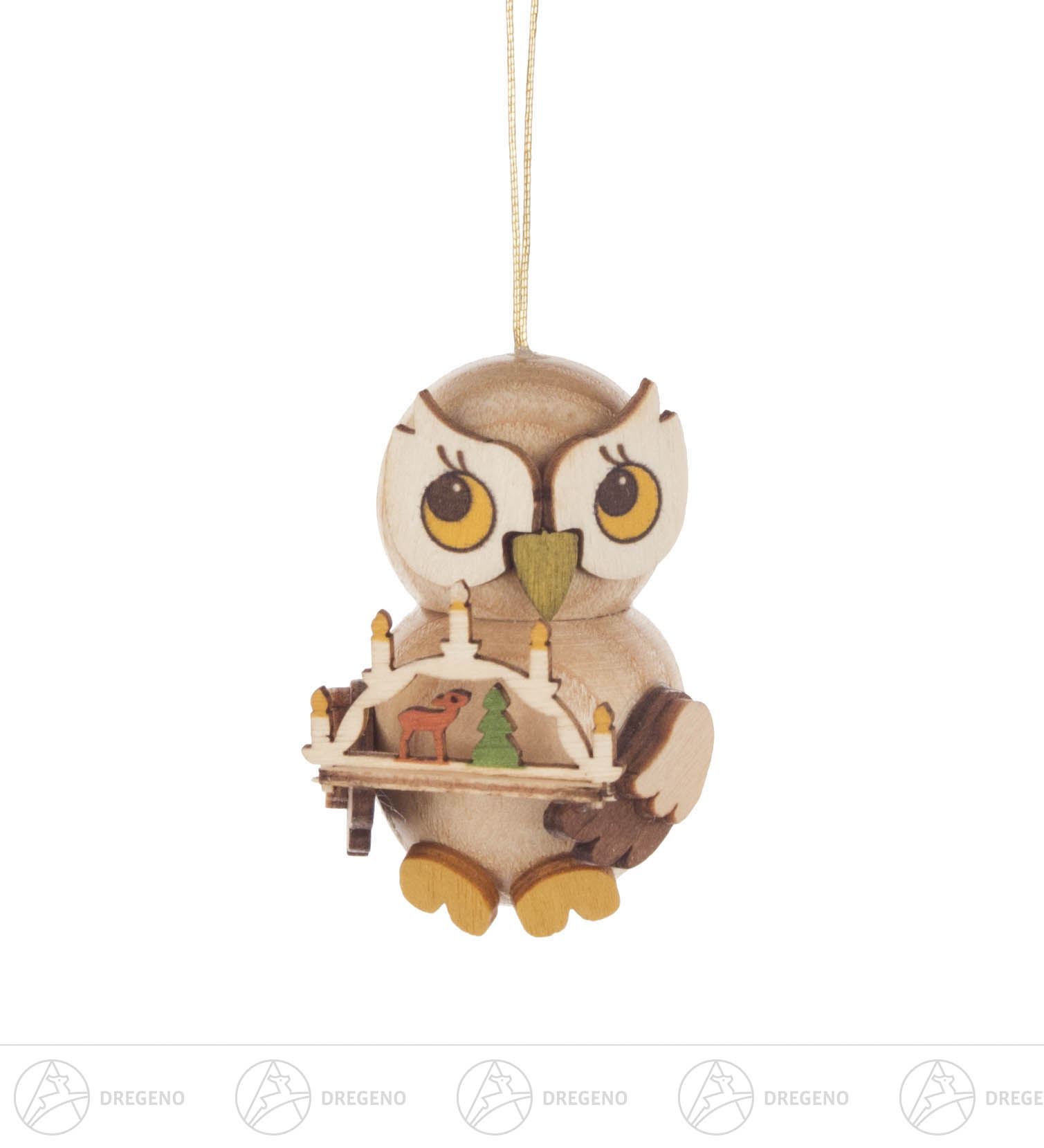 Behang Eulenkind mit Schwibbogen 4cm