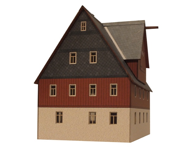 04-16-H0 - Fachwerkhaus Erzgebirge mit Gaube - Schmalzgrube