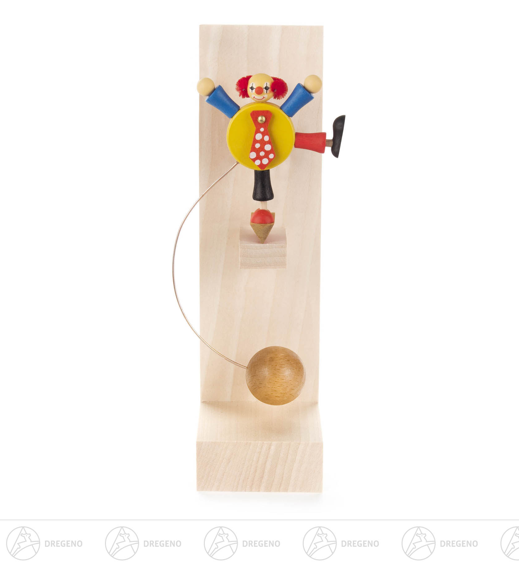 Schaukelfigur Clown, gelb 13cm