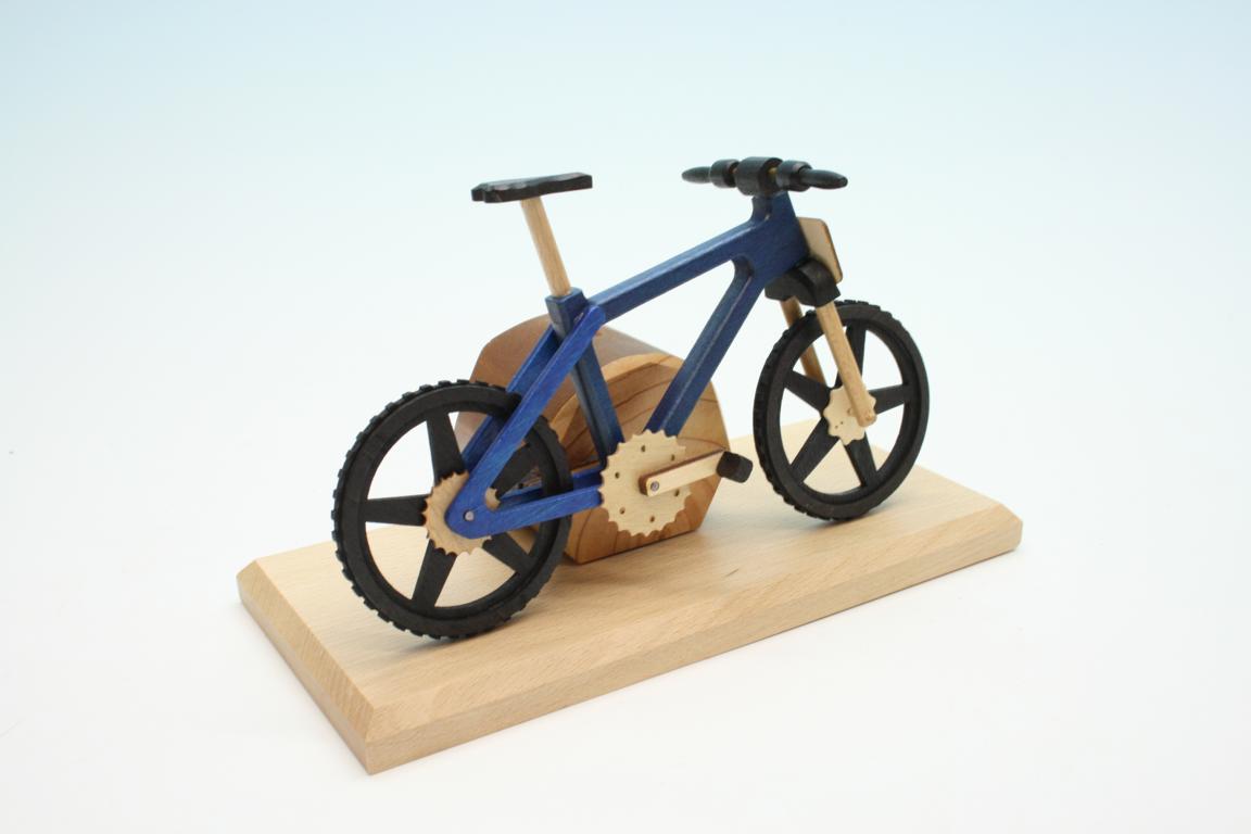 Raeucherfahrrad blau EBM  Edition  20 x9 x 14 cm