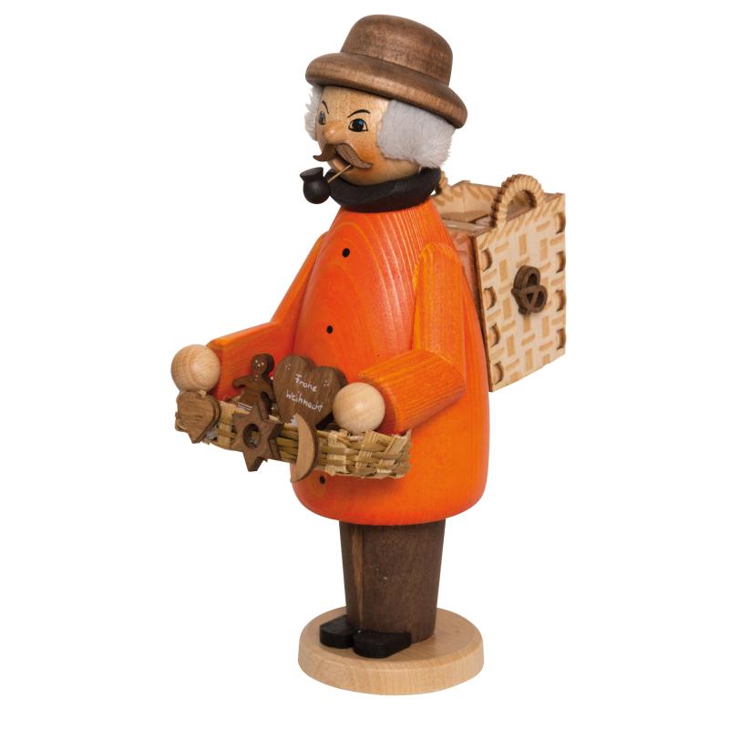 Rauchmänner, Lebkuchenhändler farbig ca. 17 cm