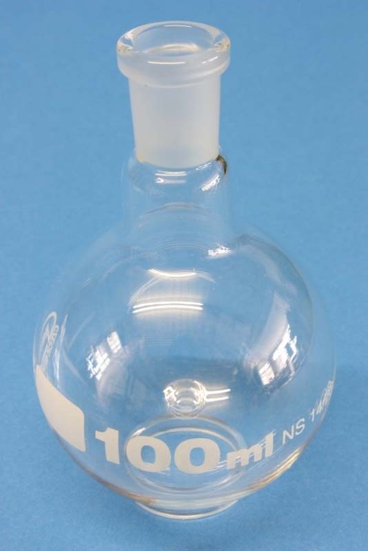Rundkolben aus Borosilikatglas mit NS
