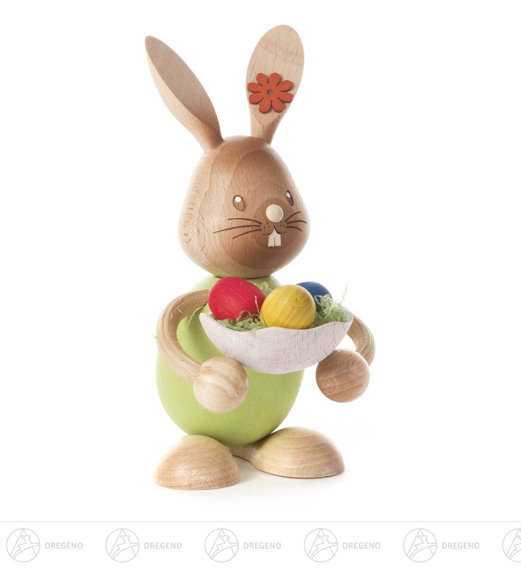 Hase Stupsi mit Eierschale 12cm