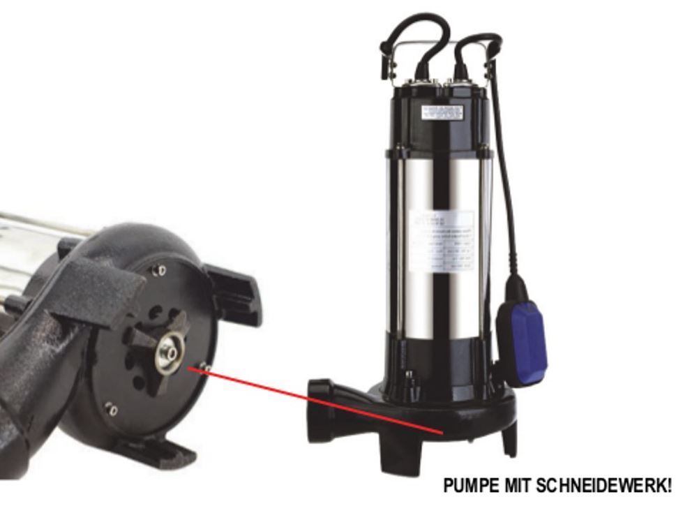 AF 1100 Tauchpumpe mit Schneider