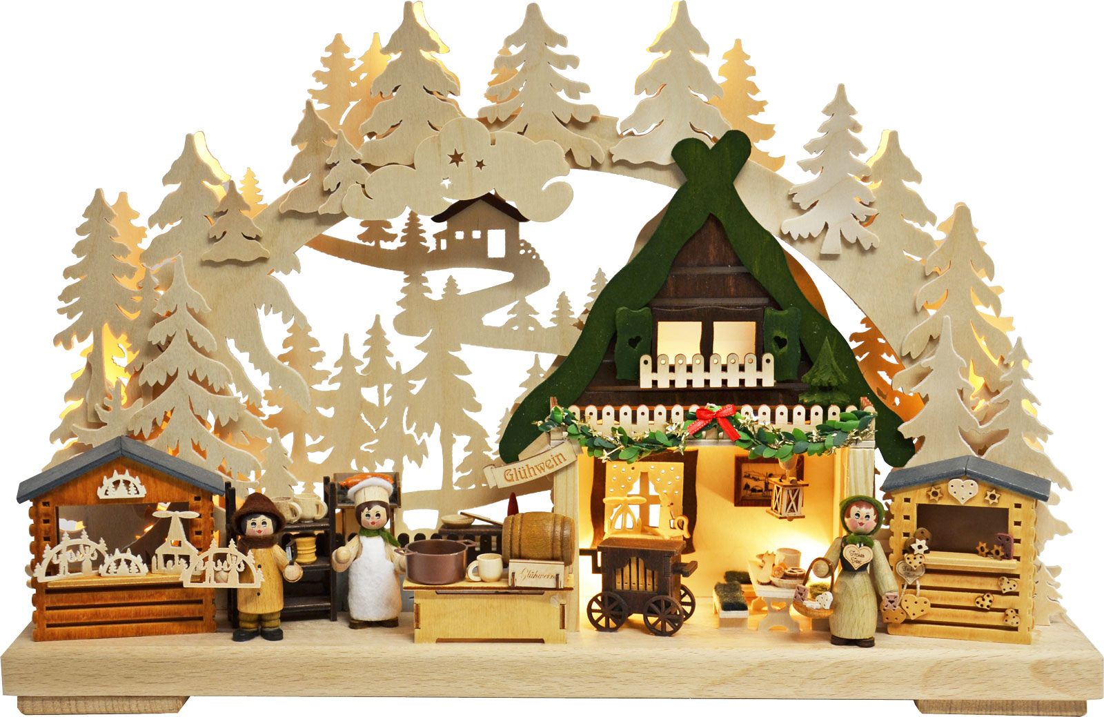 3D-Schwibbogen klein, Nikolausmarkt