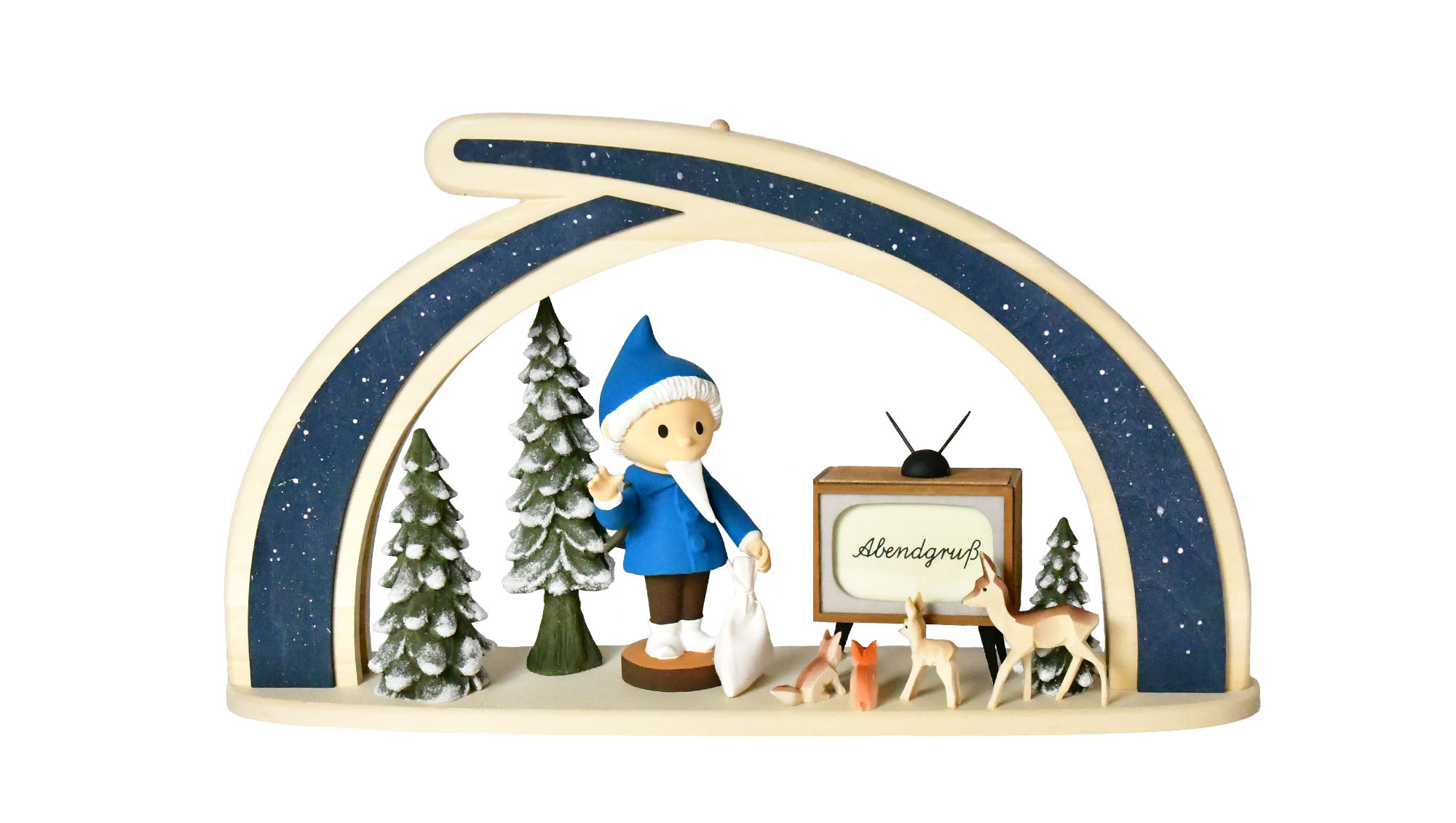Massivholzbogen, Sandmännchen mit TV 65 Jahre Sandmann