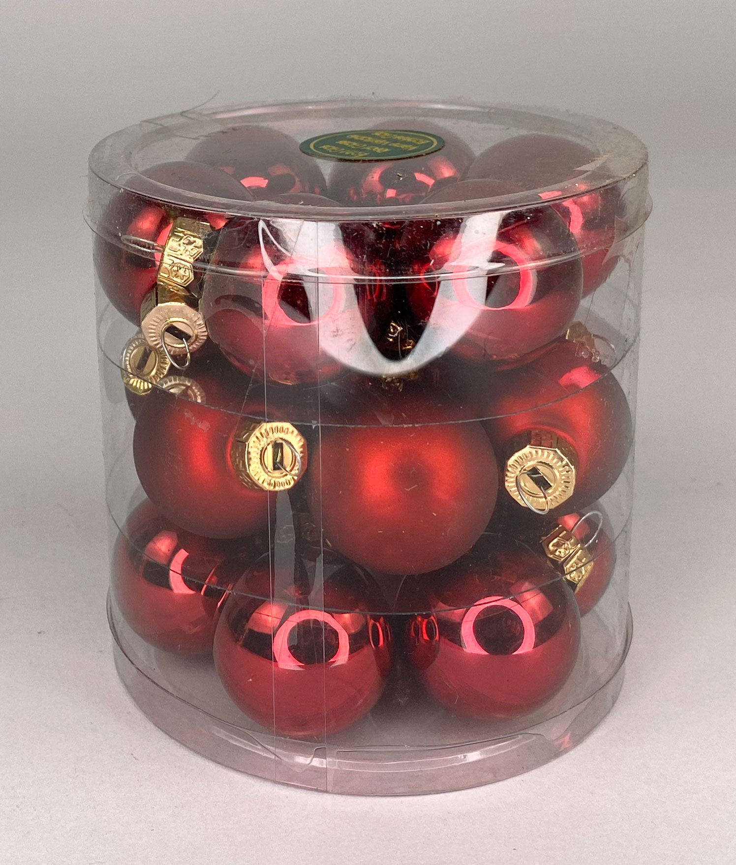 Glaskugel, rot, 30 mm, 18 Stk.