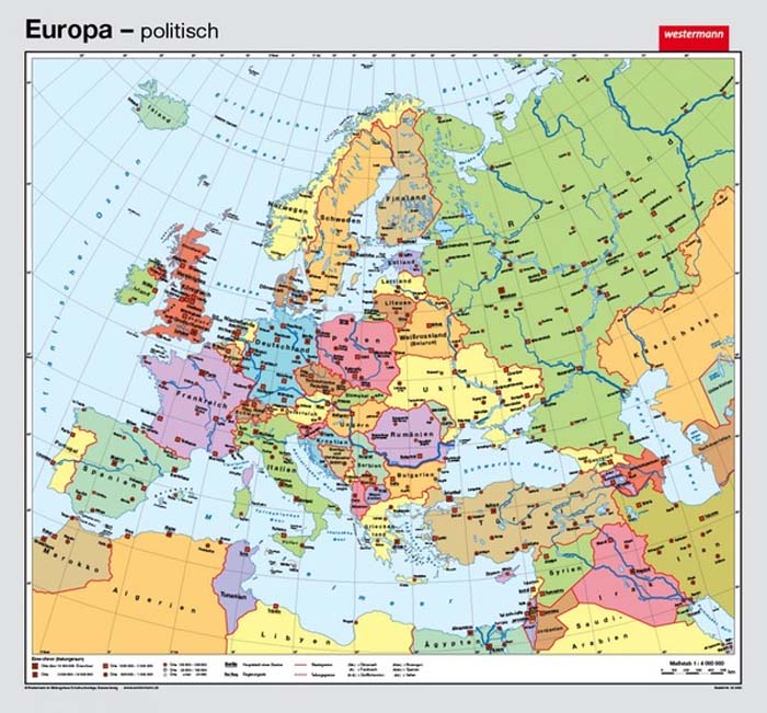 Europa - physisch / politisch