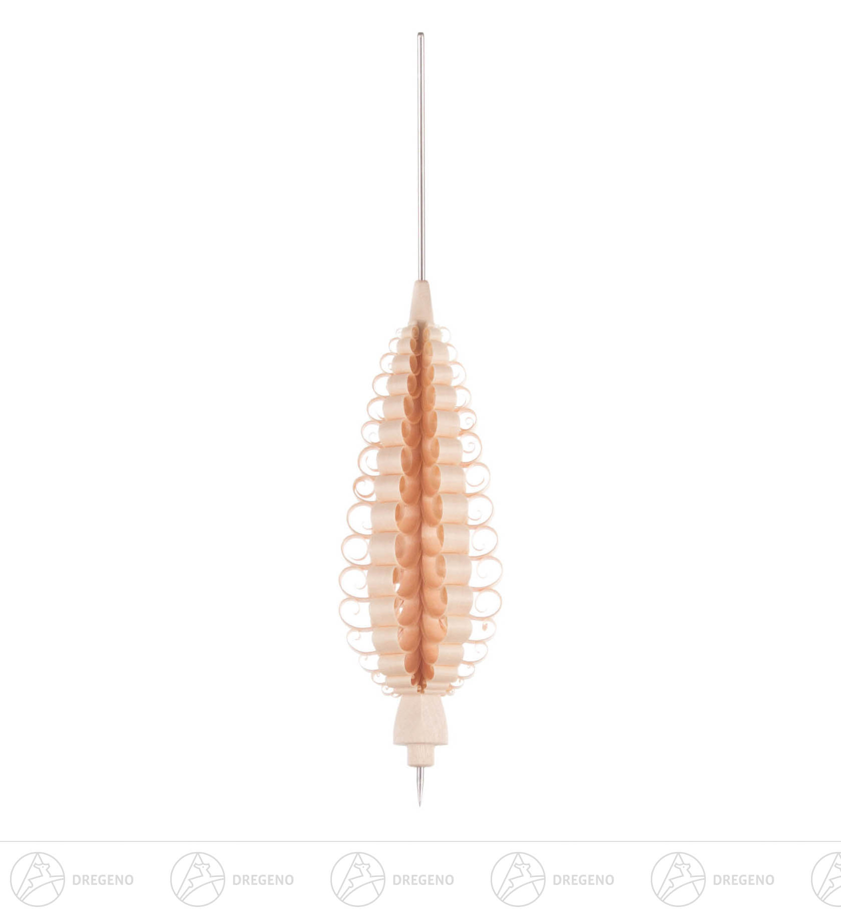Spanbaum 12cm mit Bohrung und Pyramidennadel